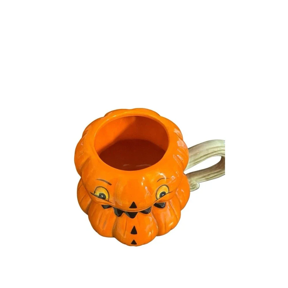 Johanna Parker Halloween Pumpkin Mug & Pumpkin Salt & Pepper Shaker Set Transpac